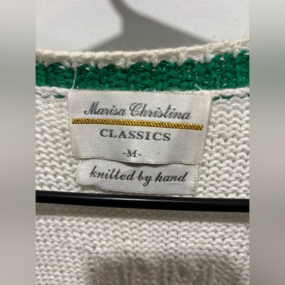 Vintage Women's Sweater with Tree and Apple Design - Picture 3 of 7